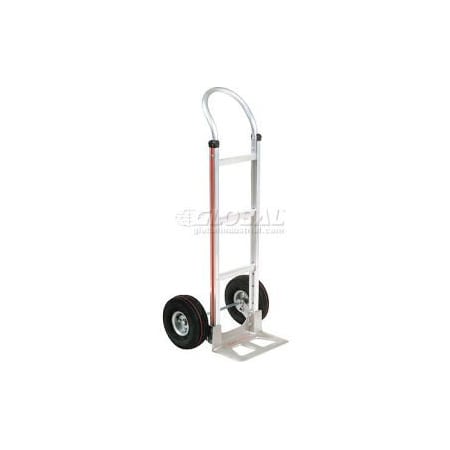 Global Equipment Magliner Aluminum Hand Truck Curved Handle Pneumatic Wheels 277012